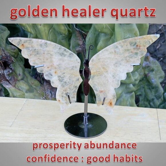 Other - Golden Healer Quartz BUTTERFLY 01 ABUNDANCE PROSPERITY